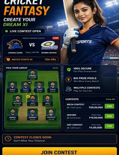 Wwwm9bet (m 9 bet) fantasy cricket & matchday visual 3